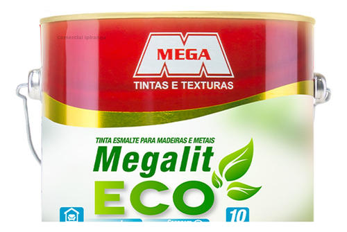 Esmalte Base Água Brilhante 900ml Madeira Metal Megalit Eco