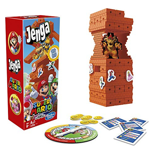 Habro Jenga: Super Mario Edición Juego, Bloque Vn9zu