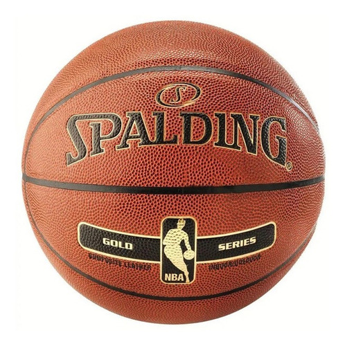 Pelota Basquet Spalding Nba Gold Nº 7 Cuero - Olivos