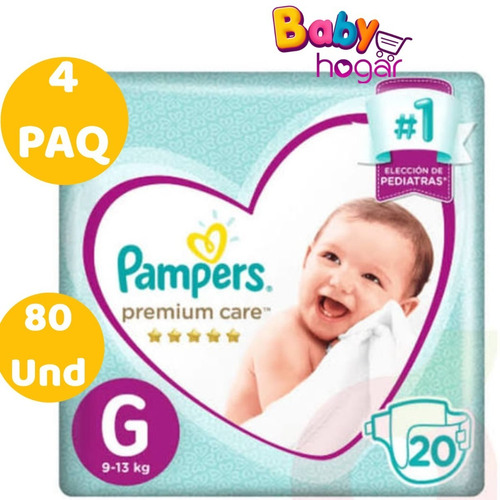 Pañales Pampers Premium Care Tallas M G Xg Xxg X4paquetes