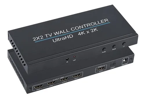 comprar Controlador Pared Video Procesador Tv 2x2 Empalme Hdmi 4