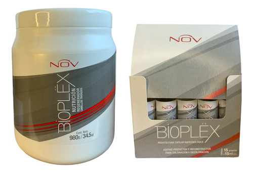 Combo Bioplex Nov Nutricion 980g + Caja De Ampollas X 15u