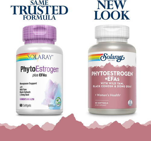 Solaray Soporte Para La Menopausia Phytoestrogen 60caps Sabor Sin Sabor
