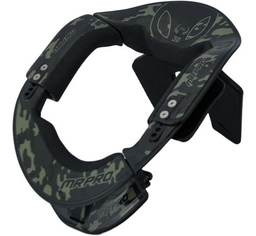 Protetor Cervical Pescoço Neck Brace Mrpro Piloto Motocross Cor Camuflado Tamanho Único