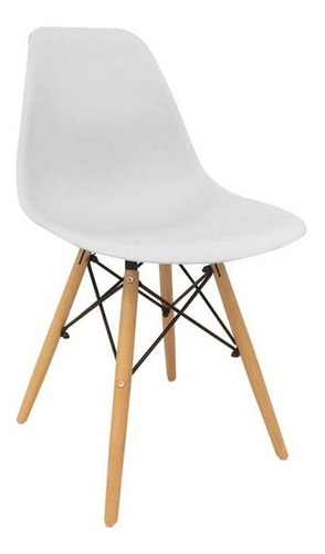Imagen 4 de 5 de Silla De Comedor Eames Patas De Madera Unican