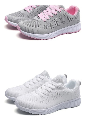 Zapatillas Deportivas De Malla Para Mujer, Zapatillas Casual