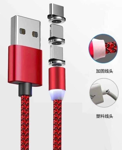 Cable Usb Magnético De Carga Rápida Para iPhone Y Android.