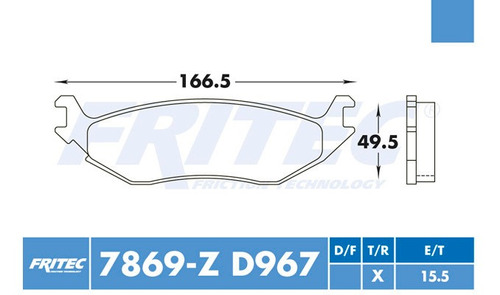 Balatas Trasero Dodge Durango 2007 5.7l Fritec Semimetalicas