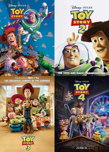 Toy Story 1,2,3 Y 4 Disney