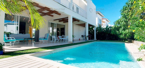 Villa De 4 Hab + Estudio Con Piscina En Punta Cana Village  