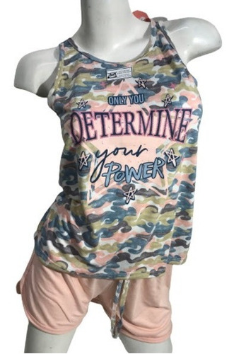 Pijama Verano Musculosa Y Short So Pink 11645