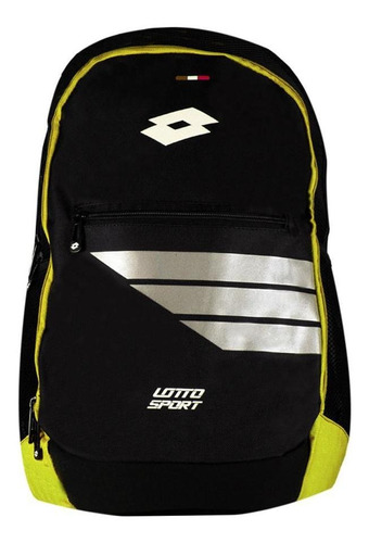 Mochila Lotto Matrix Color Negro/Amarillo