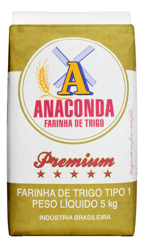 Farinha de trigo Anaconda Premium  de trigo 5 kg