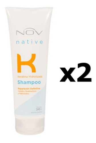 2 Shampoo Keratina  X 240 Ml C/u. Nov.