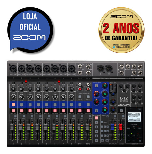 Zoom Mixer Livetrak L12 100V/240V