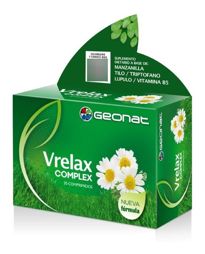 Vrelax Complex- Sedante Triptofano- 30 (comp) + Msa