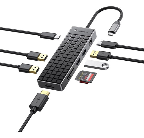 Yottamaster Usb C Hub Adaptador Hdmi, Adaptador Multipuerto 