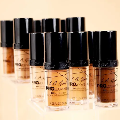 Base Líquida L.a. Girl Pro Coverage Soft Honey 30 Ml