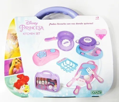 Princesas Disney Set De Cocina En Valija C Accesorios Ditoys