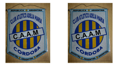 Banderin Mediano 27cm Club Atlético Adelia María Cordoba