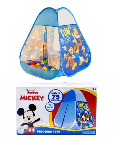 Casita Pelotero Infantil Fun Hause Disney Incluye 75 Pelotas