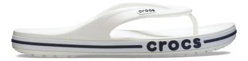 MLB 6443514670 Chinelo Crocs Bayaband Flip Whitenavy JM