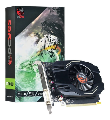 Placa De Vídeo Pcyes Geforce Gt 1030 2gb Ddr5 Dvi-d/hdmi