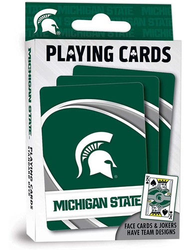 Baraja Oficial Ncaa Futbol Americano Michigan State Spartans