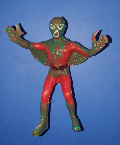 Vintage Hombrearaña Spiderman Bootleg Mexicano Pose Luchador