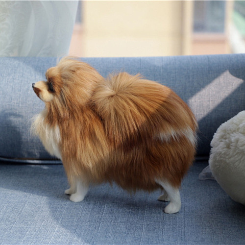 Brinquedo De Pelúcia Modelo De Cachorro Da Pomerânia