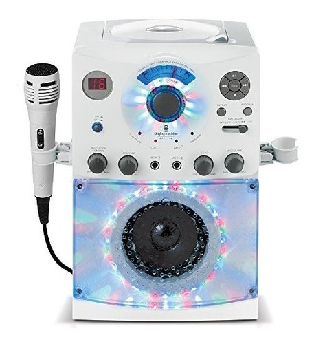 Cantando El Sistema De La Sml385btw Karaoke Con Led Luces De