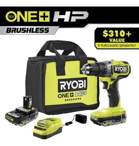 Taladro Atornillador Ryobi 18v Hp Brushless Kit 