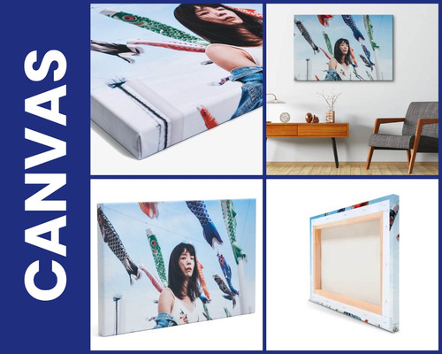 Set 4 Cuadros Canvas Cerebro Multifuncional 80x150cm