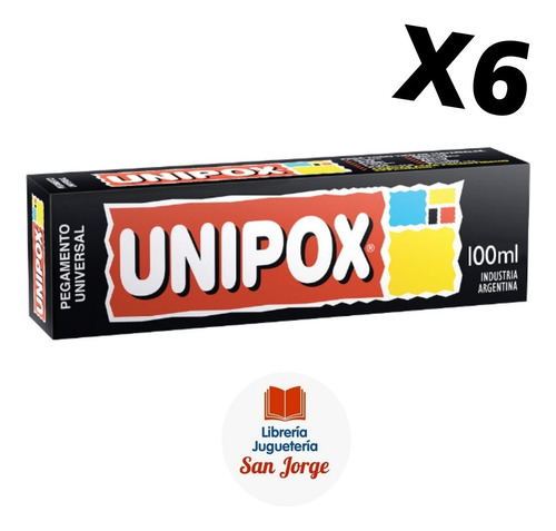 Adhesivo Pegamento Universal Unipox X 100 Ml X 6 Unidades
