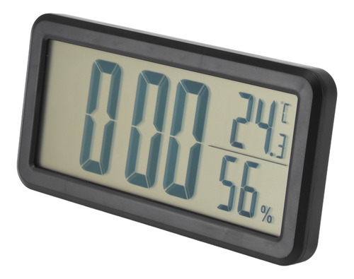 Reloj Digital Lcd Portátil Con Alarma, Temperatura Negra Y H