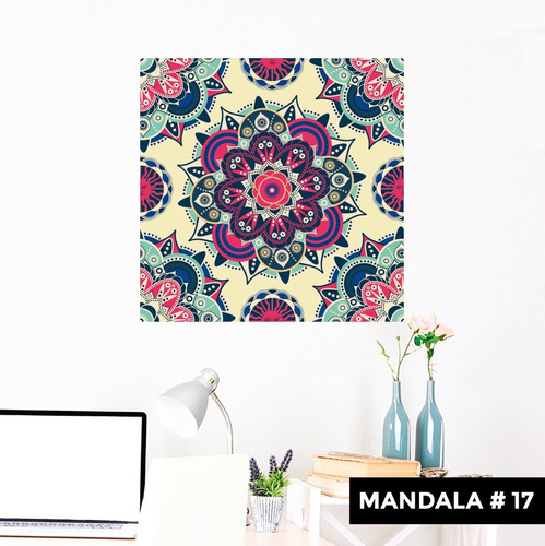 Vinilos Decorativos Autoadhesivos Mandala #17 Color 60x60cm