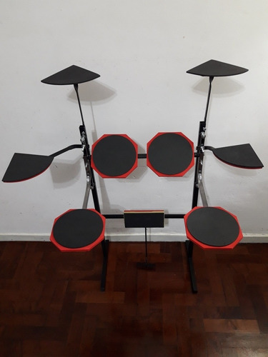 Imagen 2 de 8 de Batería Muda De Practica Silenciosa Demon 9 Pads Fabricantes