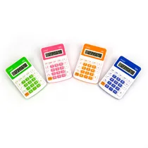 Comprar Kit 4 Calculadoras Coloridas Pequena 8 Dígitos Escolar