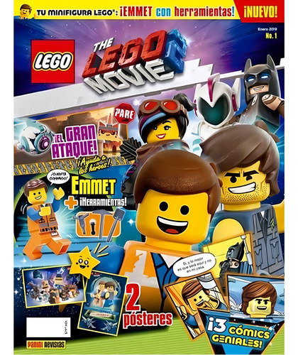 Revista Lego Movie 2 01, De Sin . Lego Movie 2, Vol. 1. Editorial Panini Coleccionable Argentina, Tapa Tapa Blanda, Edición 1 En Español, 2020
