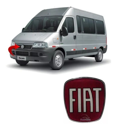 Adesivo Emblema Fiat Ducato Resinado