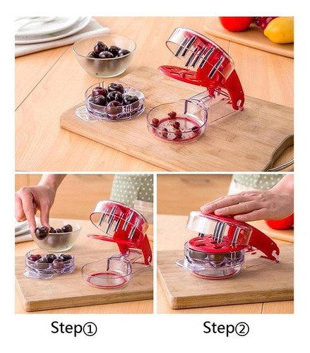 Herramienta Para Deshuesar Aceitunas Cherry Corer Con 6 Aguj