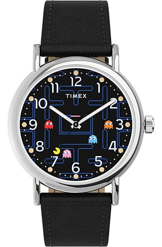 Reloj Timex Pacman Unisex Weekender Pac-man Special Edition Color de la correa Negro
