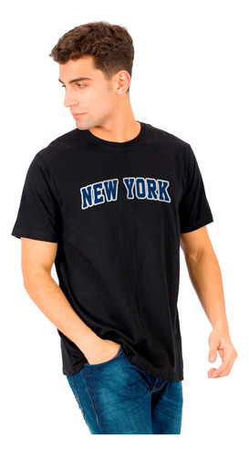 Camiseta Remera Bizelado New York City Hombre 