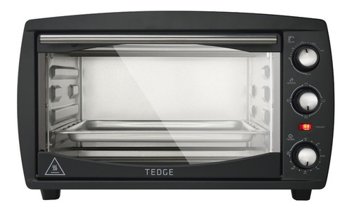 Imagen 1 de 6 de Horno de mesa eléctrico Tedge HF-126 26L negro 127V