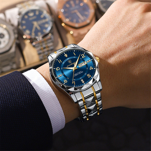 Reloj De Pulsera Poedagar Para Hombre Date Week 858