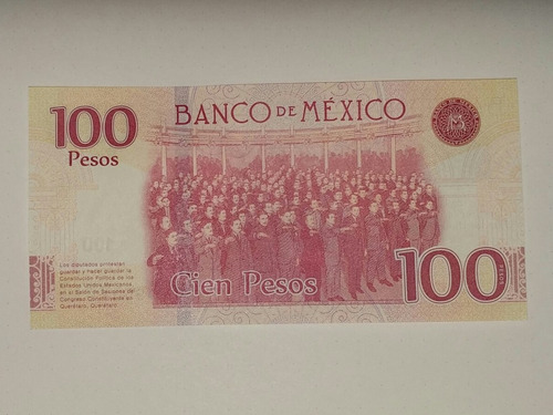Billete De 100 Del Centenario Constitucion Mexico Coleccion