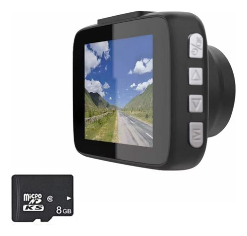 Cámara De Coche Hd Dash Cam 1080p Con 8 Gb De Almacenamiento