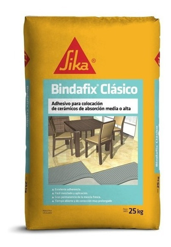 Combo X 5 Bindafix / Binda Clásico 25 Kg Cemento De Cerámica