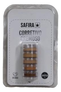 Torre De Corretivo Facial Safira Cremoso Multicolor