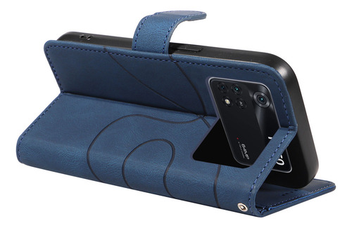 B Funda De Teléfono Flip Card Wallet For Samsung